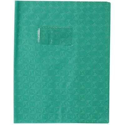 Calligraphe 72015AMZC Un Protège-Cahier Grain Losange Vert 17x22 cm 18/100ème avec Porte-Étiquette PVC Opaque - Publicité Calligraphe 72015AMZC Un Protège-Cahier Grain Losange Vert 17x22 cm 18/100ème avec Porte-Étiquette PVC Opaque - Publicité