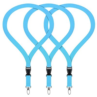 webbomb Lot de 3 lanières de qualité supérieure avec mousquetons et fermeture enfichable pour porte-badge, téléphone portable, appareil photo, appareils USB, porte-badges d'identité, porte-cartes (bleu ciel) - Publicité webbomb Lot de 3 lanières de qualité supérieure avec mousquetons et fermeture enfichable pour porte-badge, téléphone portable, appareil photo, appareils USB, porte-badges d'identité, porte-cartes (bleu ciel) - Publicité