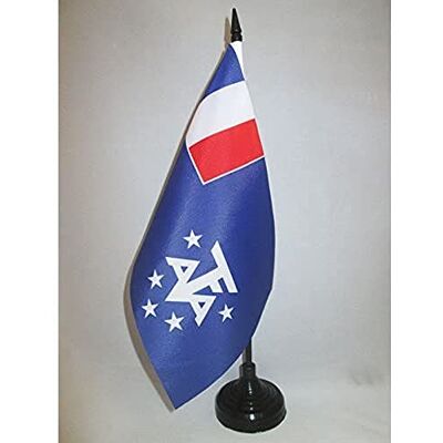 AZ FLAG Drapeau De Table Terres australes et antarctiques française 21x14 cm Petit Drapeau Des Taaf De Bureau 100% Polyester Avec Hampe De 25cm Et Socle En Plastique Noir - Publicité AZ FLAG Drapeau De Table Terres australes et antarctiques française 21x14 cm Petit Drapeau Des Taaf De Bureau 100% Polyester Avec Hampe De 25cm Et Socle En Plastique Noir - Publicité