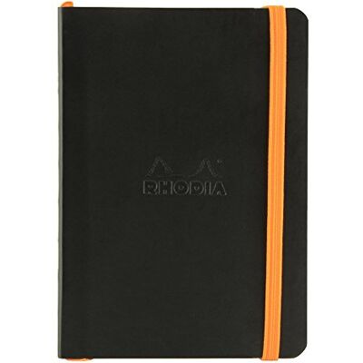 Rhodia 117352C Carnet Souple Noir A6 10,5 x 14,8 cm Dot 144 pages - Publicité Rhodia 117352C Carnet Souple Noir A6 10,5 x 14,8 cm Dot 144 pages - Publicité