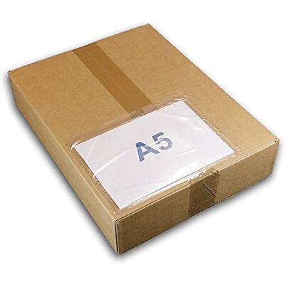 UNIVERS GRAPHIQUE Lot de 5000 Pochette A5 porte-documents adhésives transparente Pochette d’Expédition autocollante pour petit colis 225 x 165 mm (A4 plié en 2) Pochette collante pour insertion des documents - Publicité UNIVERS GRAPHIQUE Lot de 5000 Pochette A5 porte-documents adhésives transparente Pochette d’Expédition autocollante pour petit colis 225 x 165 mm (A4 plié en 2) Pochette collante pour insertion des documents - Publicité