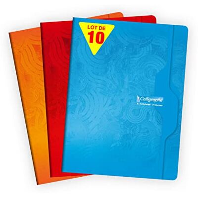 Calligraphe Caligraphe 7015 7490 Cahier piqûre 96 pages réglure unie Format 24 x 32 70 g - Publicité Calligraphe Caligraphe 7015 7490 Cahier piqûre 96 pages réglure unie Format 24 x 32 70 g - Publicité