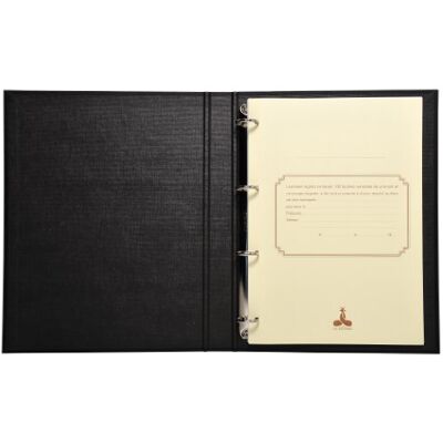 Le Dauphin Réf. 932D Classeur juridique noir 4 anneaux CONSEIL D'ADMINISTRATION dos 37 mm 4 anneaux couverture plastique, intérieur papier livré avec recharge 100 feuillets numérotés A4 - Publicité Le Dauphin Réf. 932D Classeur juridique noir 4 anneaux CONSEIL D'ADMINISTRATION dos 37 mm 4 anneaux couverture plastique, intérieur papier livré avec recharge 100 feuillets numérotés A4 - Publicité