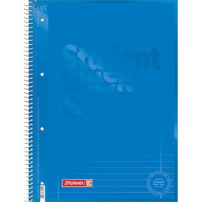 BRUNNEN Bloc-notes Premium Student Colour Code A4, linéature 27, 80 feuilles, azur - Publicité BRUNNEN Bloc-notes Premium Student Colour Code A4, linéature 27, 80 feuilles, azur - Publicité