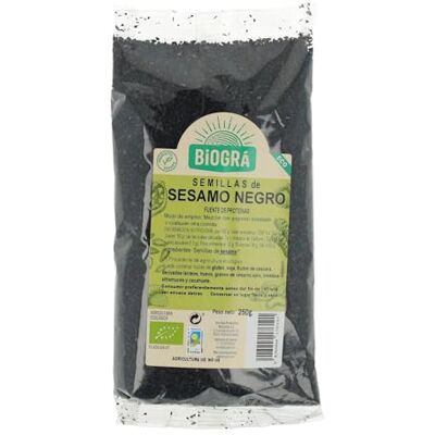 Graines de Sésame Noire Bio Biográ 250 g - Publicité Graines de Sésame Noire Bio Biográ 250 g - Publicité