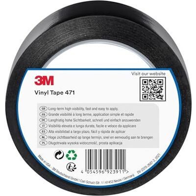 3M Ruban adhésif vinyle 471 haute performance, noir, 50 mm x 33 m - Publicité 3M Ruban adhésif vinyle 471 haute performance, noir, 50 mm x 33 m - Publicité