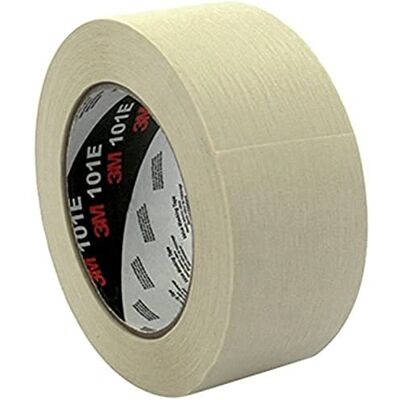 3M 7100044322 Ruban Adhésif de Masquage Papier Crêpé 101E 24 mm x 50 m Beige Lot de 9 - Publicité 3M 7100044322 Ruban Adhésif de Masquage Papier Crêpé 101E 24 mm x 50 m Beige Lot de 9 - Publicité