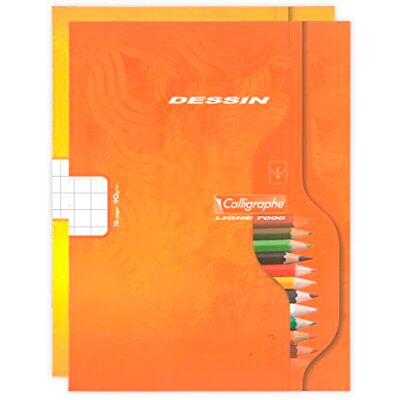 Calligraphe 552C Un Cahier de Dessin (une Marque de Clairefontaine) 17x22 cm 16 Pages Quadrillées 10/10 Papier Blanc 90 g Couverture Carte Recyclée Vernie Couleur Aléatoire - Publicité Calligraphe 552C Un Cahier de Dessin (une Marque de Clairefontaine) 17x22 cm 16 Pages Quadrillées 10/10 Papier Blanc 90 g Couverture Carte Recyclée Vernie Couleur Aléatoire - Publicité
