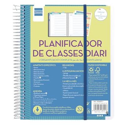 Finocam Planificateur de cours quotidien enseignant catalan, moyen - Publicité Finocam Planificateur de cours quotidien enseignant catalan, moyen - Publicité