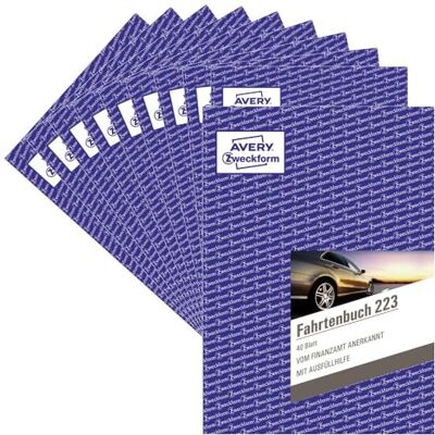 Avery 223–10 Stylex Carnet pour les voitures (A5, 40 feuilles) Lot de 10, blanc - Publicité Avery 223–10 Stylex Carnet pour les voitures (A5, 40 feuilles) Lot de 10, blanc - Publicité