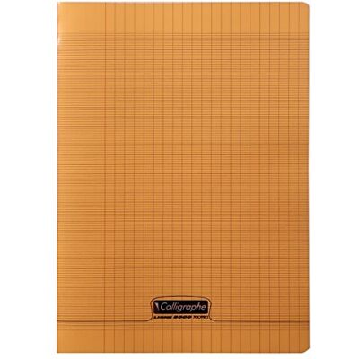 Calligraphe 18028C Un Cahier Agrafé Orange (une Marque de Clairefontaine) A4 21x29,7 cm 48 Pages Grands Carreaux Papier Blanc 90 g Couverture Polypro Transparent - Publicité Calligraphe 18028C Un Cahier Agrafé Orange (une Marque de Clairefontaine) A4 21x29,7 cm 48 Pages Grands Carreaux Papier Blanc 90 g Couverture Polypro Transparent - Publicité