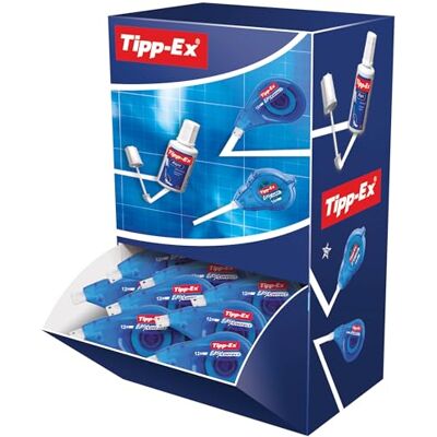 BIC Tipp-Ex Easy Correct Rubans Correcteurs (Très Résistants), Parfait pour l'Ecole et au Bureau, 12 m x 4,2 mm, Boîte de 20 - Publicité BIC Tipp-Ex Easy Correct Rubans Correcteurs (Très Résistants), Parfait pour l'Ecole et au Bureau, 12 m x 4,2 mm, Boîte de 20 - Publicité