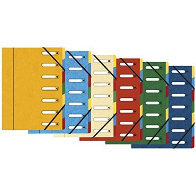 Exacompta Réf. 5307E 1 trieur HARMONIKA avec élastiques et fenêtres découpées couverture en carte lustrée dos extensible 7 compartiments pour A4 dim 24,5 x 32 cm couleurs aléatoires - Publicité Exacompta Réf. 5307E 1 trieur HARMONIKA avec élastiques et fenêtres découpées couverture en carte lustrée dos extensible 7 compartiments pour A4 dim 24,5 x 32 cm couleurs aléatoires - Publicité