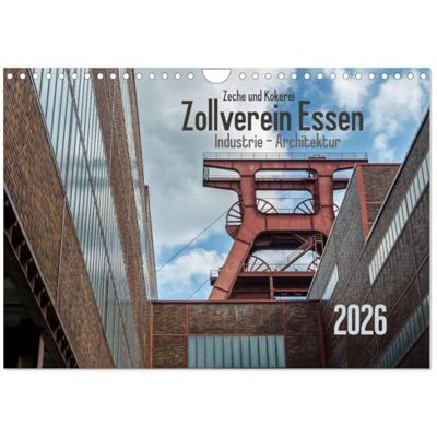 CALVENDO Mine et cokerie Zollverein Essen : Architecture industrielle, Version française (Calendrier mural 2026 DIN A4 portrait), Calendrier mensuel - Publicité CALVENDO Mine et cokerie Zollverein Essen : Architecture industrielle, Version française (Calendrier mural 2026 DIN A4 portrait), Calendrier mensuel - Publicité