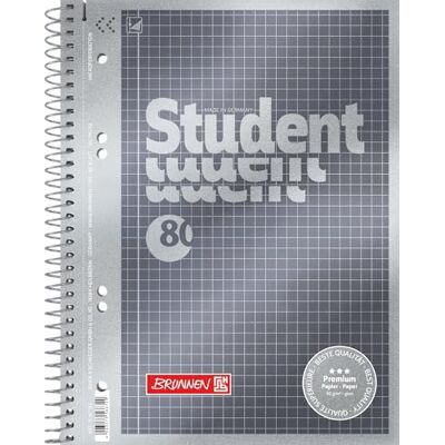 BRUNNEN Bloc-notes 1067174 Duo de qualité supérieure Couverture raffinée avec effet métallique Linéature 27 + 28,90 g/m² 40 feuilles lignées 40 feuilles à carreaux A carreaux a5 - Publicité BRUNNEN Bloc-notes 1067174 Duo de qualité supérieure Couverture raffinée avec effet métallique Linéature 27 + 28,90 g/m² 40 feuilles lignées 40 feuilles à carreaux A carreaux a5 - Publicité