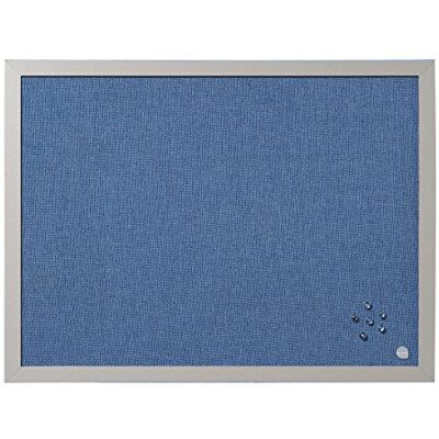 Bi-Office Blue Bells Tableau d'Affichage avec Surface en Tissu Bleu, Cadre en MDF Perle, 60 x 45 cm - Publicité Bi-Office Blue Bells Tableau d'Affichage avec Surface en Tissu Bleu, Cadre en MDF Perle, 60 x 45 cm - Publicité