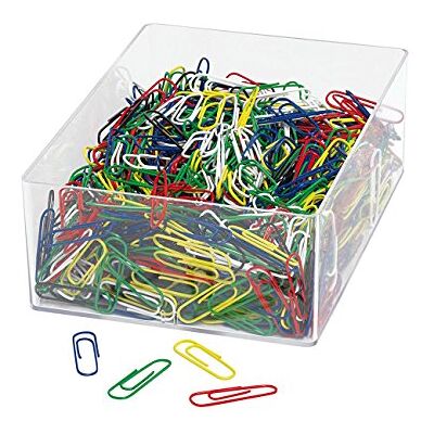 WEDO 901244699 Trombones en métal revêtu de plastique 27 mm Assorties Lot de 1000 - Publicité WEDO 901244699 Trombones en métal revêtu de plastique 27 mm Assorties Lot de 1000 - Publicité