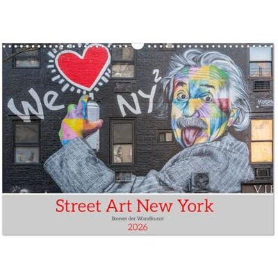 CALVENDO Street Art New York Icônes de l'art mural, Version française (Calendrier mural 2026 DIN A3 portrait), Calendrier mensuel - Publicité CALVENDO Street Art New York Icônes de l'art mural, Version française (Calendrier mural 2026 DIN A3 portrait), Calendrier mensuel - Publicité