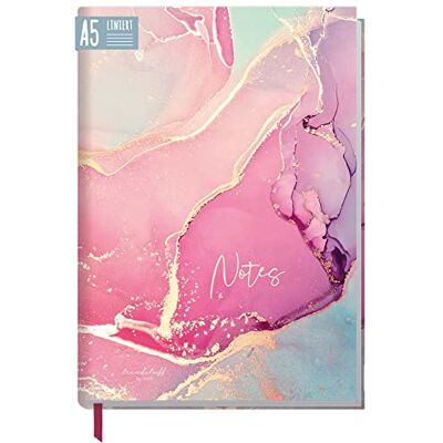 Häfft Trendstuff by ® Carnet de notes A5 ligné "Silky Pink" Journal intime, livre d'idées, cahier d'écriture, 124 pages avec des lignes, couverture flexo mais résistante - Publicité Häfft Trendstuff by ® Carnet de notes A5 ligné "Silky Pink" Journal intime, livre d'idées, cahier d'écriture, 124 pages avec des lignes, couverture flexo mais résistante - Publicité