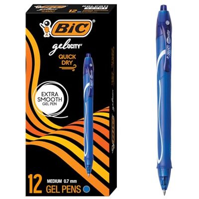 BIC Gel-ocity Quick Dry Retractable Gel Pen - Publicité BIC Gel-ocity Quick Dry Retractable Gel Pen - Publicité
