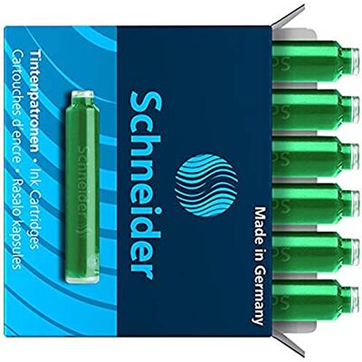 Schneider 6604 Lot de 10 x 6 cartouches d'encre (Vert) - Publicité Schneider 6604 Lot de 10 x 6 cartouches d'encre (Vert) - Publicité