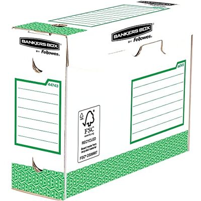 BANKERS BOX 4474302 Boîte D'archives Heavy Duty A4+ 100mm Vert Pack de 20, L9.5 x H24.4 x L33cm - Publicité BANKERS BOX 4474302 Boîte D'archives Heavy Duty A4+ 100mm Vert Pack de 20, L9.5 x H24.4 x L33cm - Publicité