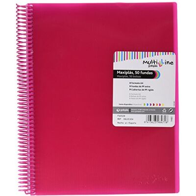 Grafoplás Classeur Grafoplas Maxiplás Fuchsia A4 Spirale - Publicité Grafoplás Classeur Grafoplas Maxiplás Fuchsia A4 Spirale - Publicité