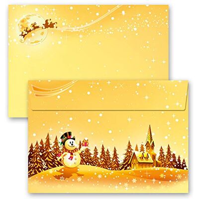Paper-Media 25 enveloppes VOEUX FESTIFS Noël DIN C6 (162x114 mm) - Publicité Paper-Media 25 enveloppes VOEUX FESTIFS Noël DIN C6 (162x114 mm) - Publicité