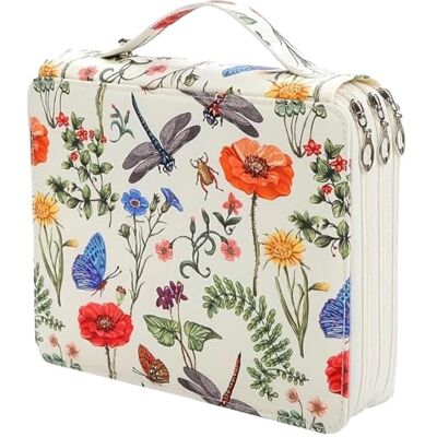 HDBHSBE Organisateur au crayon coloré 120 slots marqueur organisateur de l' avec motif d'impression 9.4x7.9x2.5 Étui au crayon d'art avec fermeture éclair pour les stylos à aquarelle ou marque - Publicité HDBHSBE Organisateur au crayon coloré 120 slots marqueur organisateur de l' avec motif d'impression 9.4x7.9x2.5 Étui au crayon d'art avec fermeture éclair pour les stylos à aquarelle ou marque - Publicité