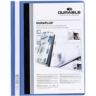 Durable Duraplus Chemise à lamelle Bleu - Publicité Durable Duraplus Chemise à lamelle Bleu - Publicité