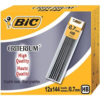 BIC Critère des mines pour porte-mines, degré de dureté : HB VE = 1 - Publicité BIC Critère des mines pour porte-mines, degré de dureté : HB VE = 1 - Publicité