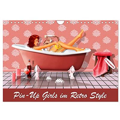 CALVENDO Pin-Up Girls en style rétro par Mausopardia, Version française (Calendrier mural 2026 DIN A4 portrait), Calendrier mensuel - Publicité CALVENDO Pin-Up Girls en style rétro par Mausopardia, Version française (Calendrier mural 2026 DIN A4 portrait), Calendrier mensuel - Publicité