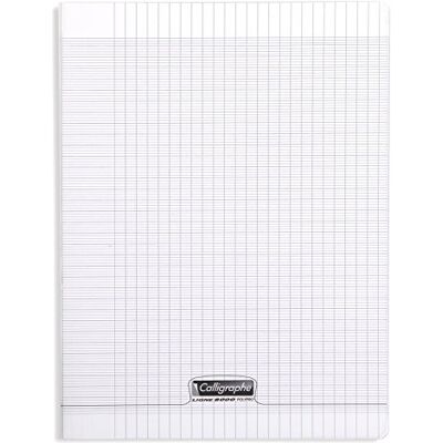 Calligraphe 18299C Un Cahier Agrafé Incolore (une Marque de Clairefontaine) 24x32 cm 140 Pages Grands Carreaux Papier Blanc 90 g Couverture Polypro Transparent - Publicité Calligraphe 18299C Un Cahier Agrafé Incolore (une Marque de Clairefontaine) 24x32 cm 140 Pages Grands Carreaux Papier Blanc 90 g Couverture Polypro Transparent - Publicité