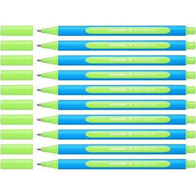 Schneider Slider Edge (Pointe extra large (XB)) Lot de 10 Stylos, Encre verte claire - Publicité Schneider Slider Edge (Pointe extra large (XB)) Lot de 10 Stylos, Encre verte claire - Publicité
