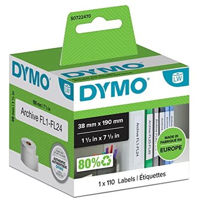Étiquettes DYMO LabelWriter 38mm x 190mm - Imprimables, amovibles, compatibles - Publicité Étiquettes DYMO LabelWriter 38mm x 190mm - Imprimables, amovibles, compatibles - Publicité