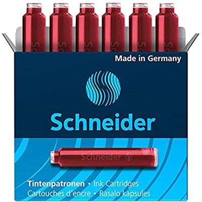 Schneider 6602 Cartouche d'encre Rouge - Publicité Schneider 6602 Cartouche d'encre Rouge - Publicité