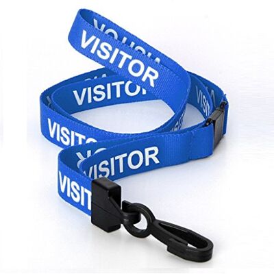 CKB LTD® Lot de 10 Bleu Visit Courroie tour de cou avec Lanière à Clip Plastique en Rotatif pour Cou Cordons de Badge de Bureau Carte de Visite étiquette pour nom Porte-Badge D'identification - Publicité CKB LTD® Lot de 10 Bleu Visit Courroie tour de cou avec Lanière à Clip Plastique en Rotatif pour Cou Cordons de Badge de Bureau Carte de Visite étiquette pour nom Porte-Badge D'identification - Publicité