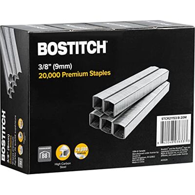 Bostitch Powercrown Lot de 20 000 agrafes B8 Longueur 3/8 - Publicité Bostitch Powercrown Lot de 20 000 agrafes B8 Longueur 3/8 - Publicité