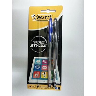 BIC Cristal Stylus Stylo-bille non rétractable Noir/Bleu/Rouge/Vert - Publicité BIC Cristal Stylus Stylo-bille non rétractable Noir/Bleu/Rouge/Vert - Publicité