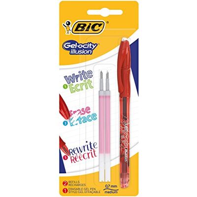 BIC 944102 Impression Roller gel Gel ocity Illusion rouge - Publicité BIC 944102 Impression Roller gel Gel ocity Illusion rouge - Publicité