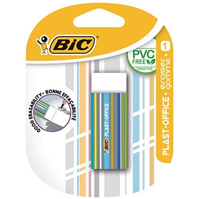 BIC gommes plast-office plastique sans pVC blister a (blanc) - Publicité BIC gommes plast-office plastique sans pVC blister a (blanc) - Publicité