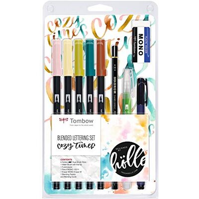 Tombow BS-FH1, Set de Blended Lettering, couleurs Cozy Times - Publicité Tombow BS-FH1, Set de Blended Lettering, couleurs Cozy Times - Publicité