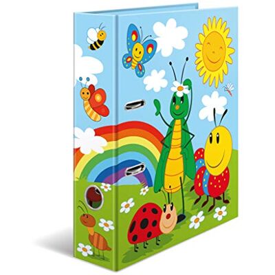 HERMA Motif classeur à levier A4 École maternelle Frieda & friends, dos de 7 cm, en carton robuste, imprimé entièrement à l'extérieur et à l'intérieur 19819 - Publicité HERMA Motif classeur à levier A4 École maternelle Frieda & friends, dos de 7 cm, en carton robuste, imprimé entièrement à l'extérieur et à l'intérieur 19819 - Publicité