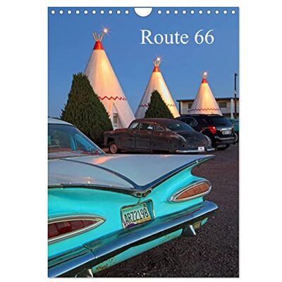 CALVENDO Route 66, Version française (Calendrier mural 2026 DIN A4 portrait), Calendrier mensuel - Publicité CALVENDO Route 66, Version française (Calendrier mural 2026 DIN A4 portrait), Calendrier mensuel - Publicité