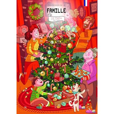 Calendrier Evenement Calendrier de l'avent En Famille 25 défis du soir Avant ou Après le jour J Compte à rebours 25 jours pour Adultes et Enfants 25 cases à ouvrir Format A3 - Publicité Calendrier Evenement Calendrier de l'avent En Famille 25 défis du soir Avant ou Après le jour J Compte à rebours 25 jours pour Adultes et Enfants 25 cases à ouvrir Format A3 - Publicité