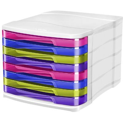 CEP Bloc de Classement 8 Tiroirs Multicolores 398 HM Happy Multicolore - Publicité CEP Bloc de Classement 8 Tiroirs Multicolores 398 HM Happy Multicolore - Publicité