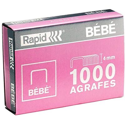 Leitz Rapid BÉBÉ 11974686 Agrafes 4x1000pcs (4mm) - Publicité Leitz Rapid BÉBÉ 11974686 Agrafes 4x1000pcs (4mm) - Publicité
