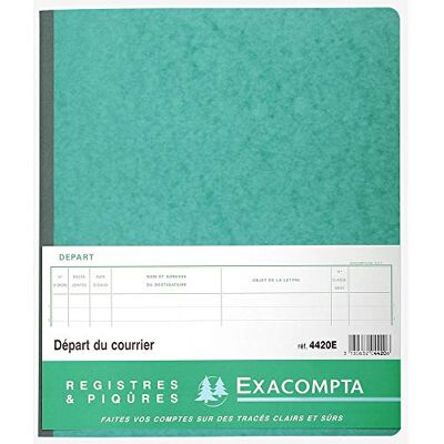 Exacompta 4420E Piqure 32/27 Départ du Courrier 80 Pages - Publicité Exacompta 4420E Piqure 32/27 Départ du Courrier 80 Pages - Publicité