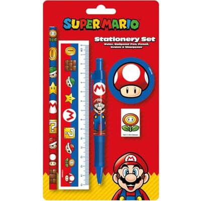 Pyramid Super Mario (Icons) Ensemble de papeterie essentiel, stylo sous licence officielle - Publicité Pyramid Super Mario (Icons) Ensemble de papeterie essentiel, stylo sous licence officielle - Publicité