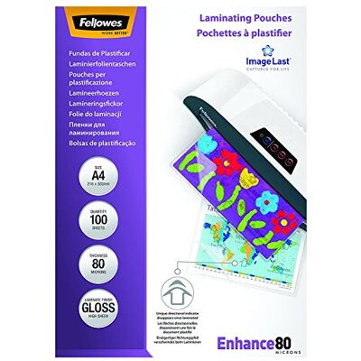 Fellowes ImageLast Mikron Lot de 80 feuilles de plastification A4 Brillant - Publicité Fellowes ImageLast Mikron Lot de 80 feuilles de plastification A4 Brillant - Publicité